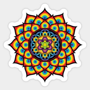 Flower of Life Metatron's Cube Sticker